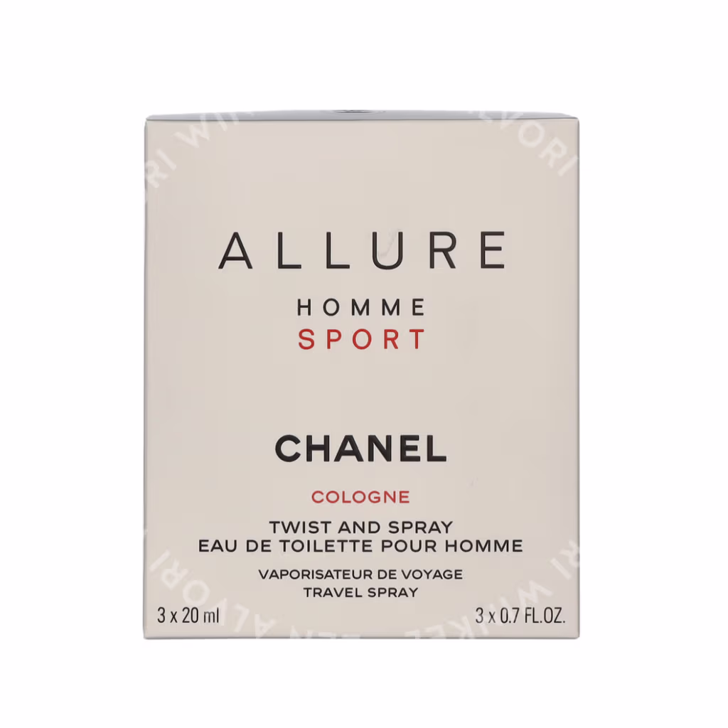 Chanel Chanel Allure Homme Sport Giftset — Edt Twist and Spray 3 x 20ml, Cologne Travel Spray and 2x Refills — foto 2