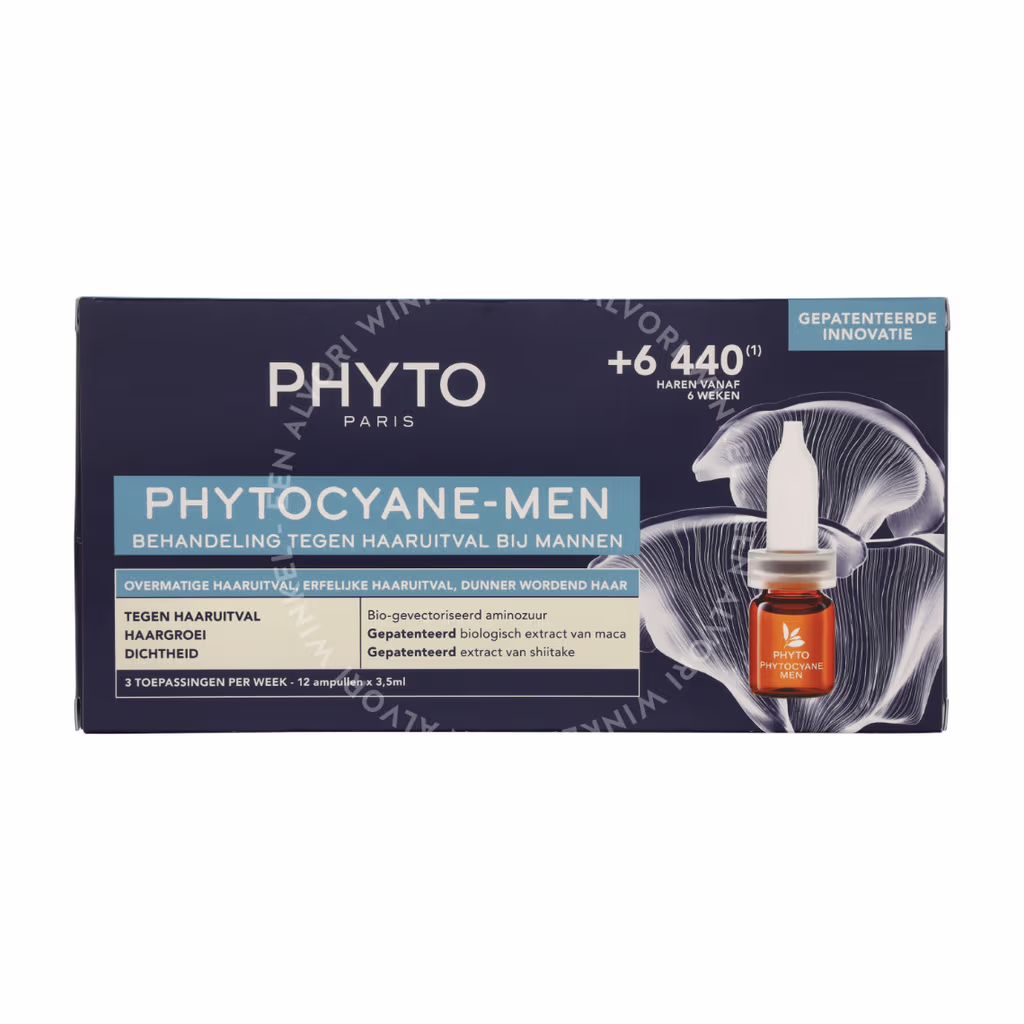 Phyto Phyto Phytocyane Men Treatment Set — 12x3,5ml Ampoules- Anti Hair Loss — foto 2