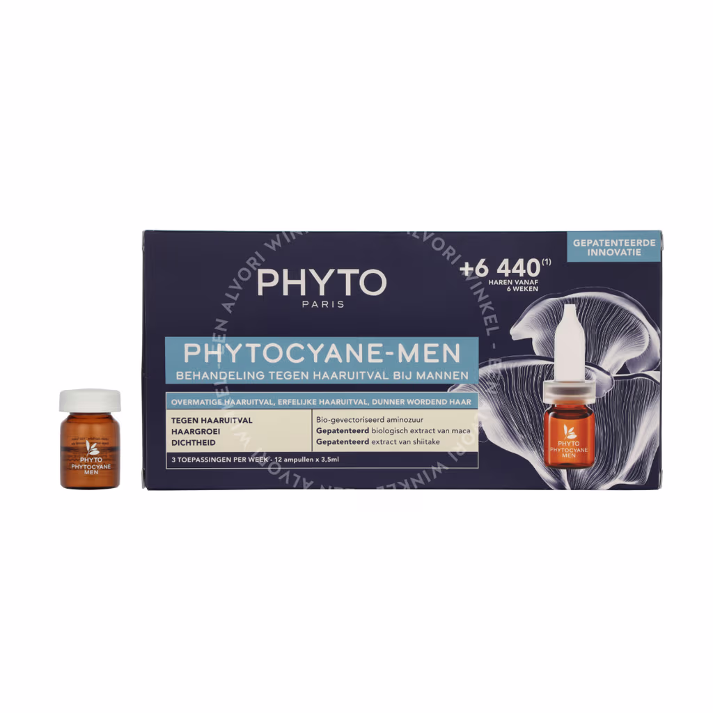Phyto Phyto Phytocyane Men Treatment Set — 12x3,5ml Ampoules- Anti Hair Loss — foto 3