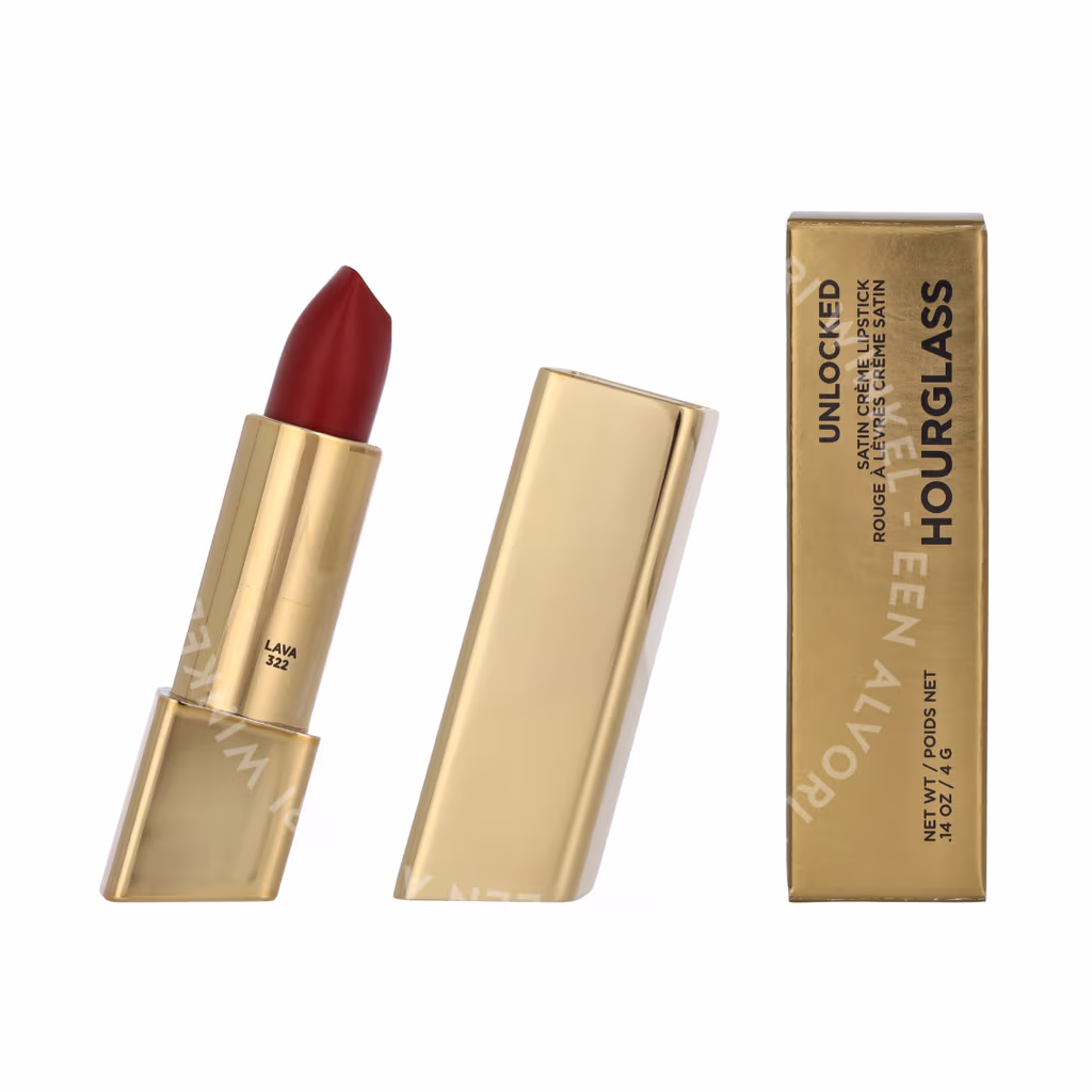 Hourglass Hourglass Unlocked Satin Creme Lipstick — Lava 322 Red — foto 3