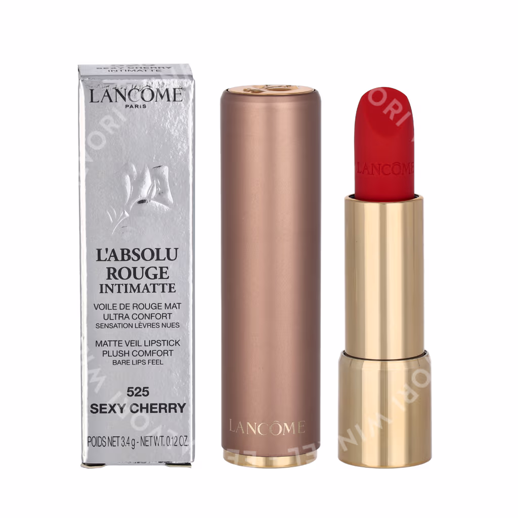 Lancome Lancome L'Absolu Rouge Intimatte Matte Veil Lipstick — #525 Sexy Cherry — foto 3