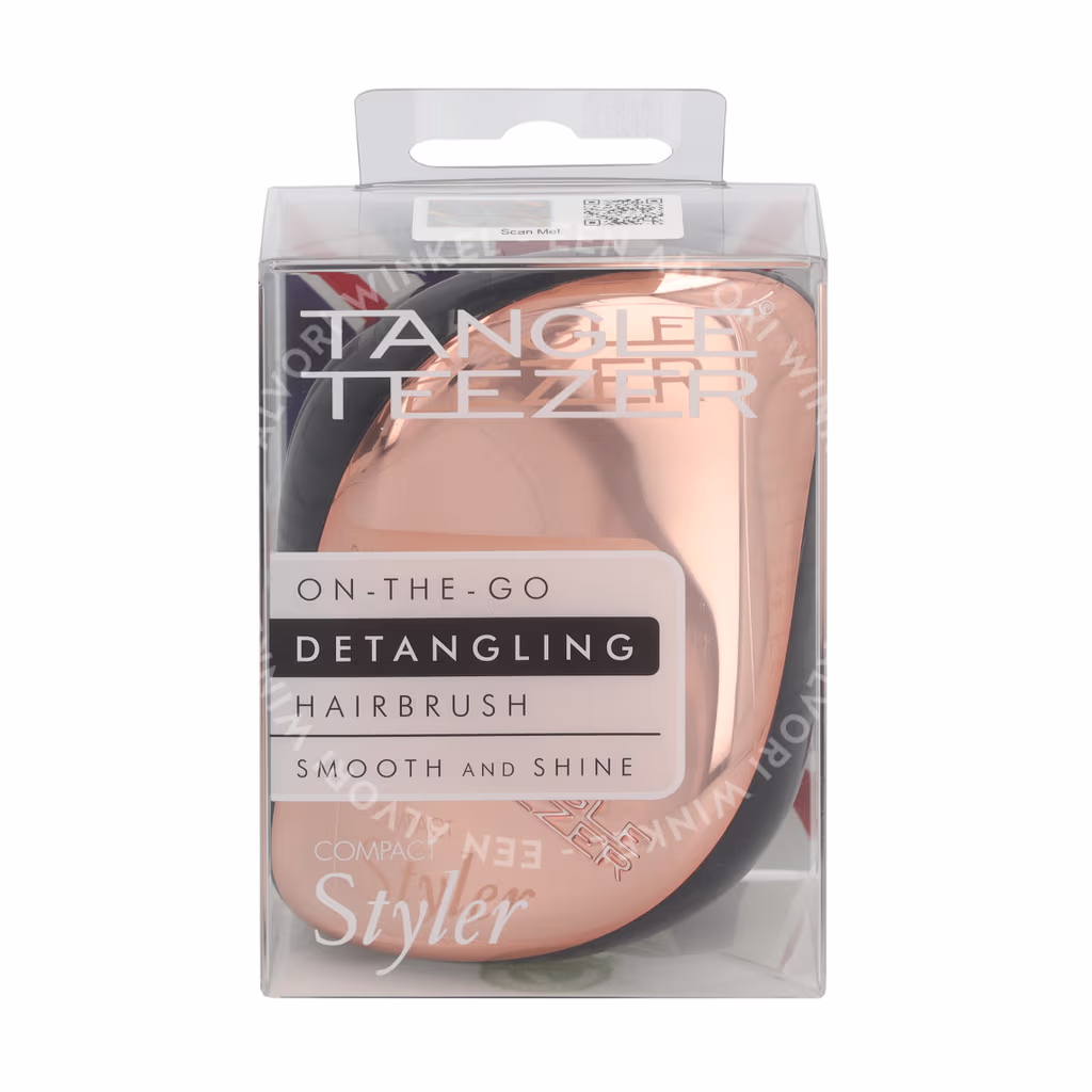 Tangle Teezer Tangle Teezer Compact Styler Detangling Hair Brush — Rose Gold Black — foto 2