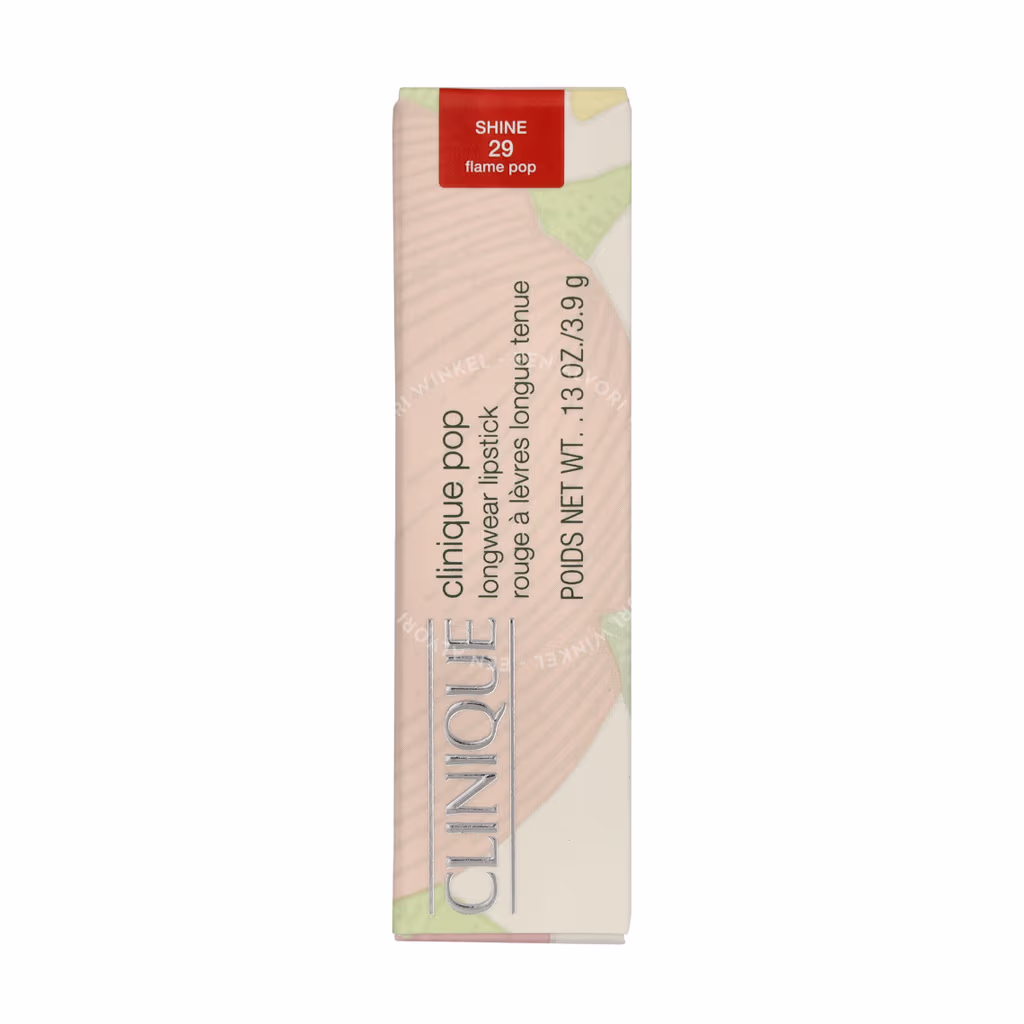 Clinique Clinique Pop Longwear Shine Lipstick — #11 FlamePop — foto 2