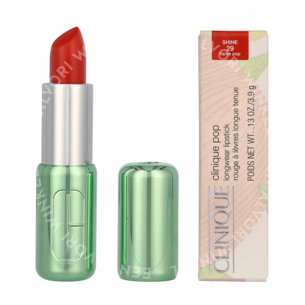Clinique Clinique Pop Longwear Shine Lipstick — #11 FlamePop — foto 3