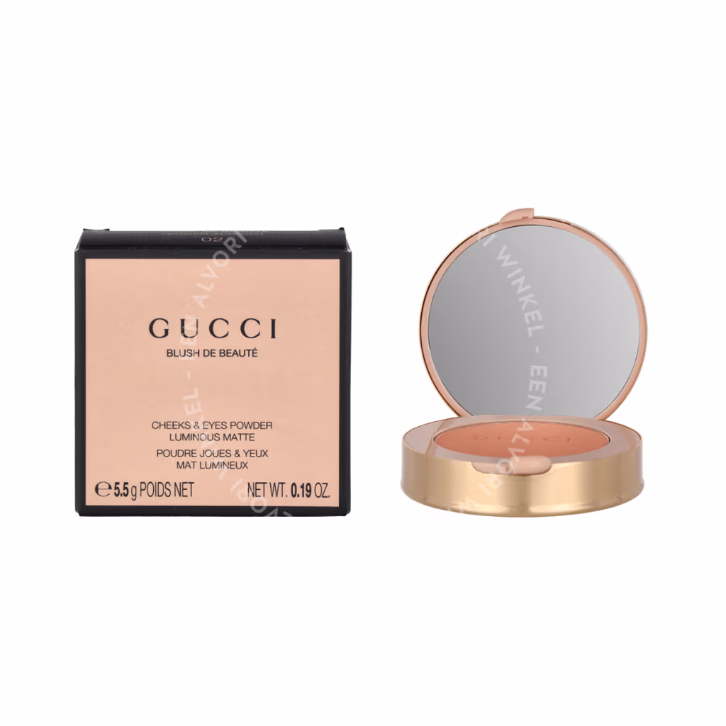 Gucci Gucci Cheeks & Eyes Powder Luminous Matte — #02 Tender Apricot — foto 3
