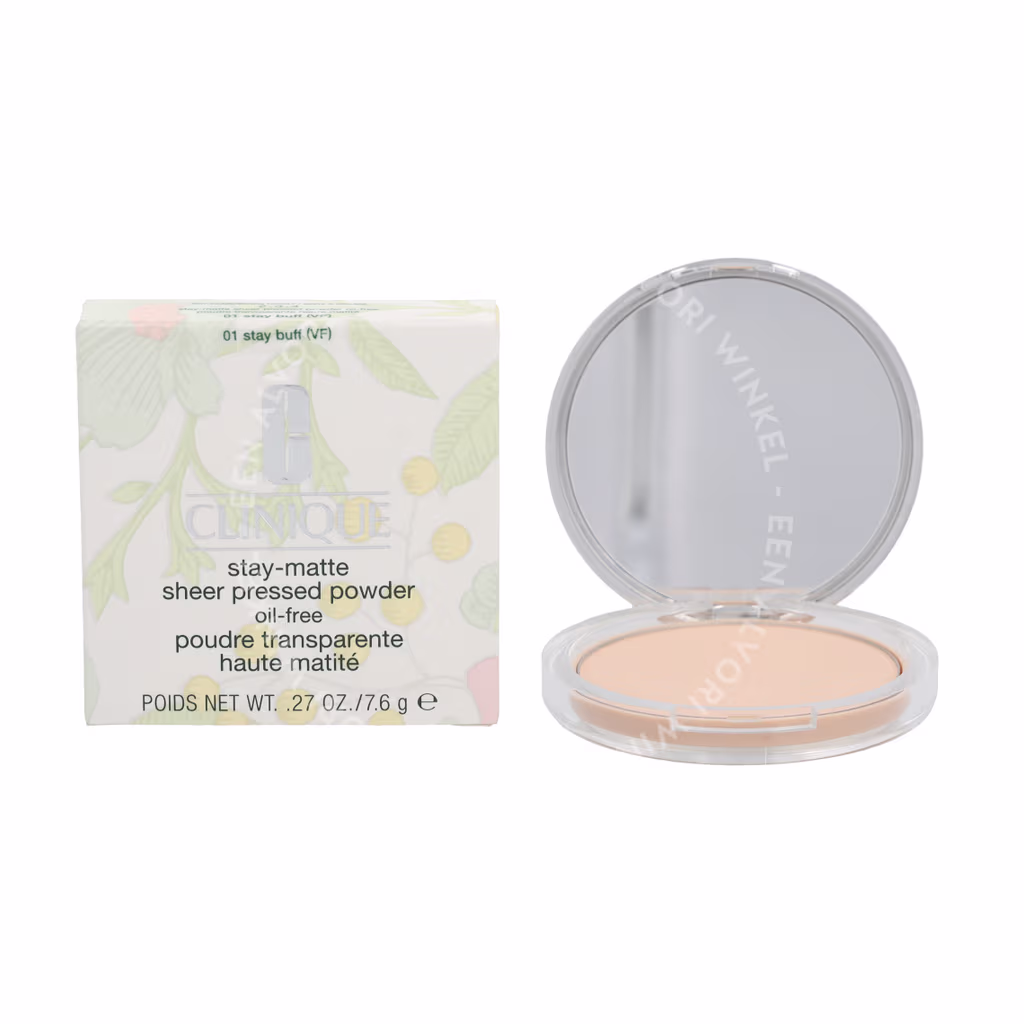 Clinique Clinique Stay-Matte Sheer Pressed Powder — #01 Stay Buff (VF) — foto 3