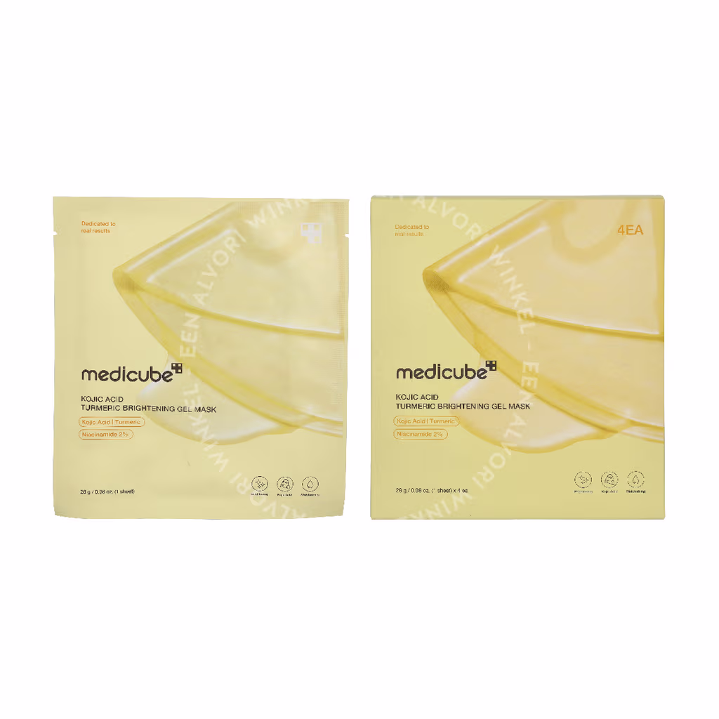 Medicube Medicube Kojic Acid Turmeric Brightening Gel Mask 4-Pack — foto 3