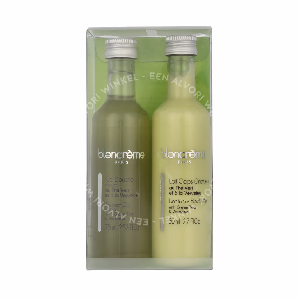 Blancreme Blancreme Shower Gel + Creamy Body Milk Duo — 2x80ml - Green Tea & Verbena — foto 2