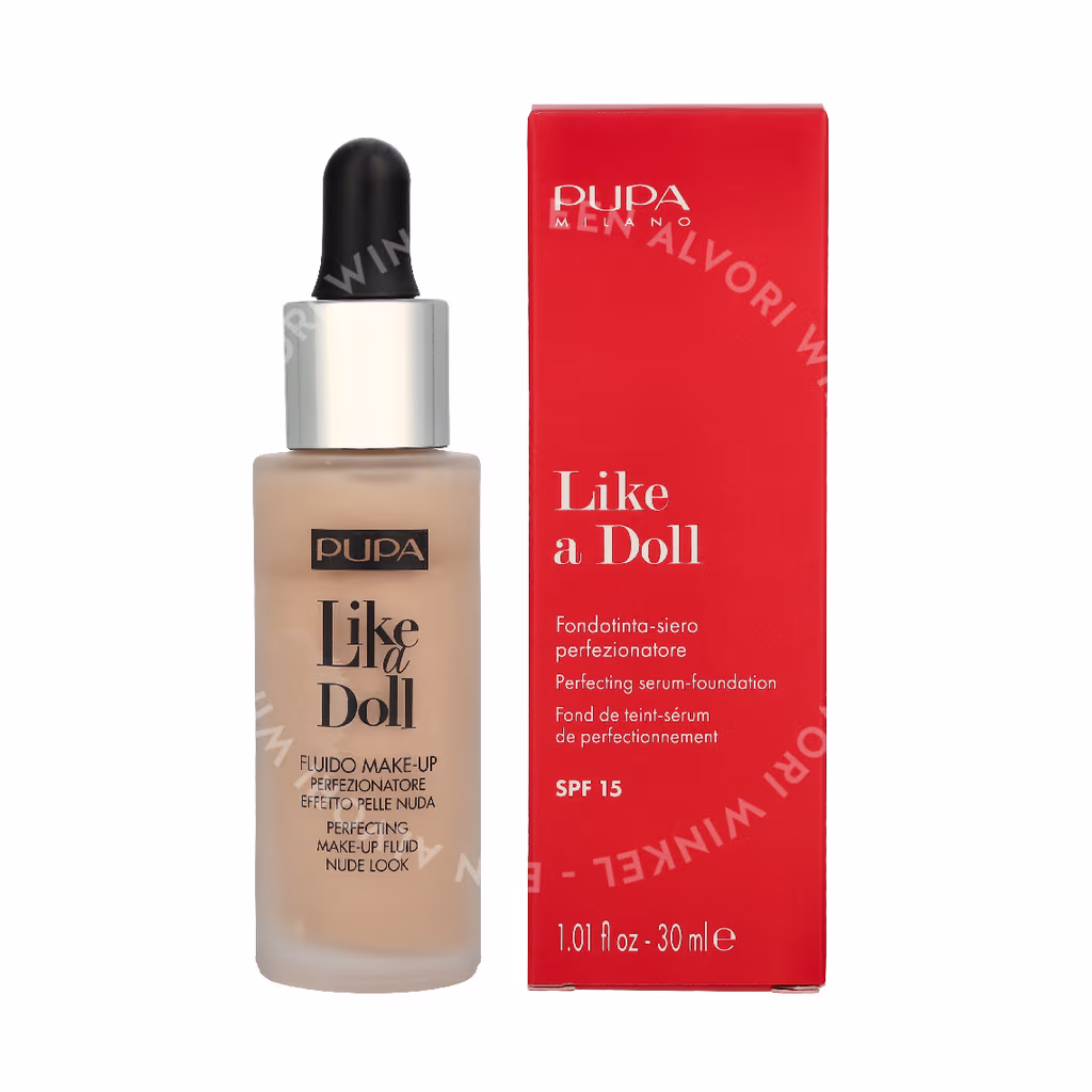 Pupa Milano Pupa Pupa Like A Doll Perfecting Make-Up Fluid SPF15 — #030 Natural Beige — foto 3