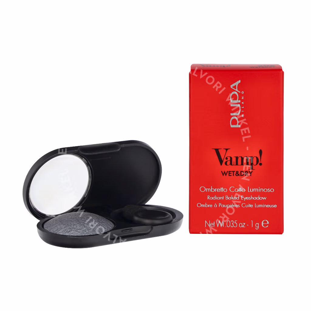 Pupa Milano Pupa Vamp! Wet & Dry Eyeshadow — #308 Antractite Grey — foto 3