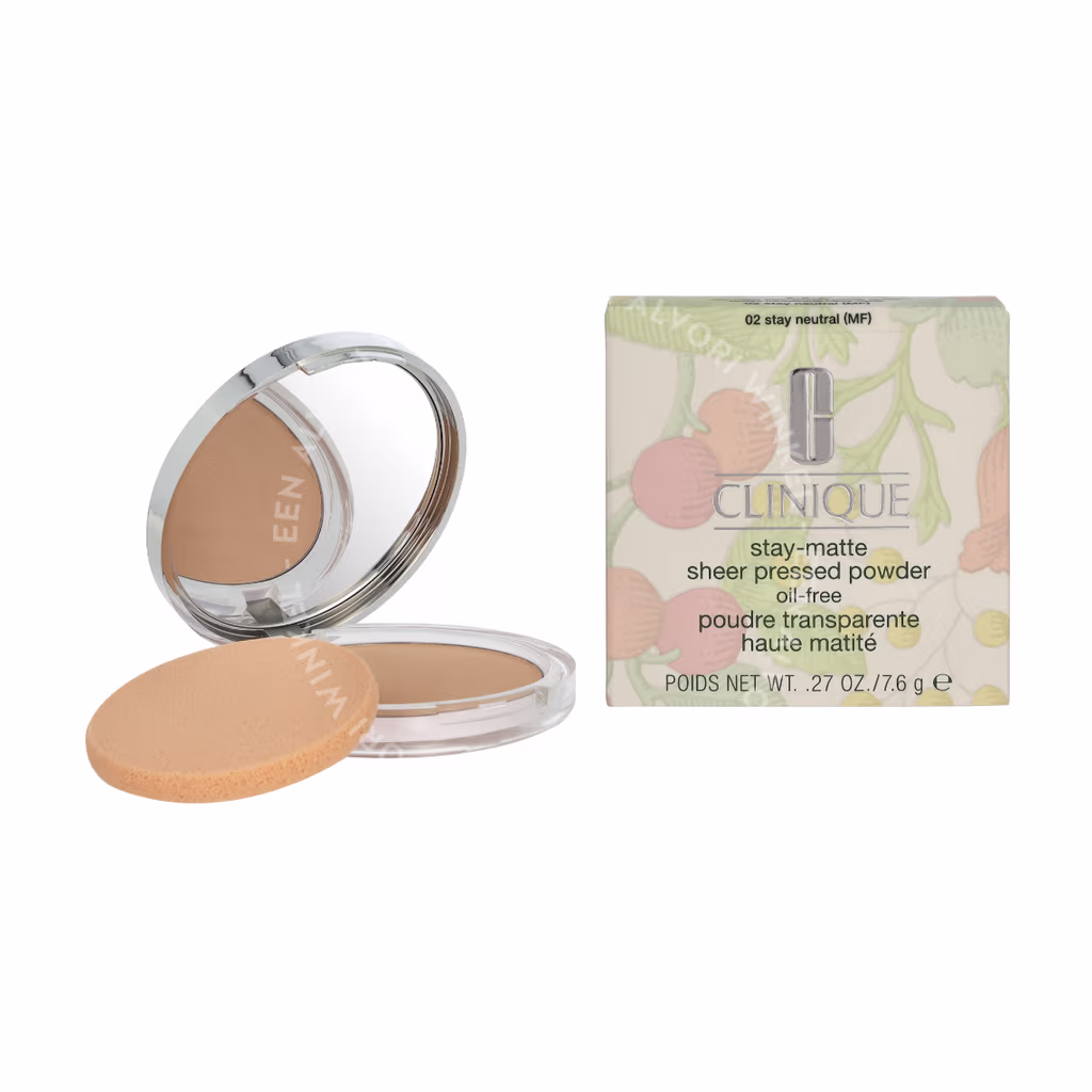 Clinique Clinique Stay-Matte Sheer Pressed Powder — #02 Stay Neutral (MF) — foto 3