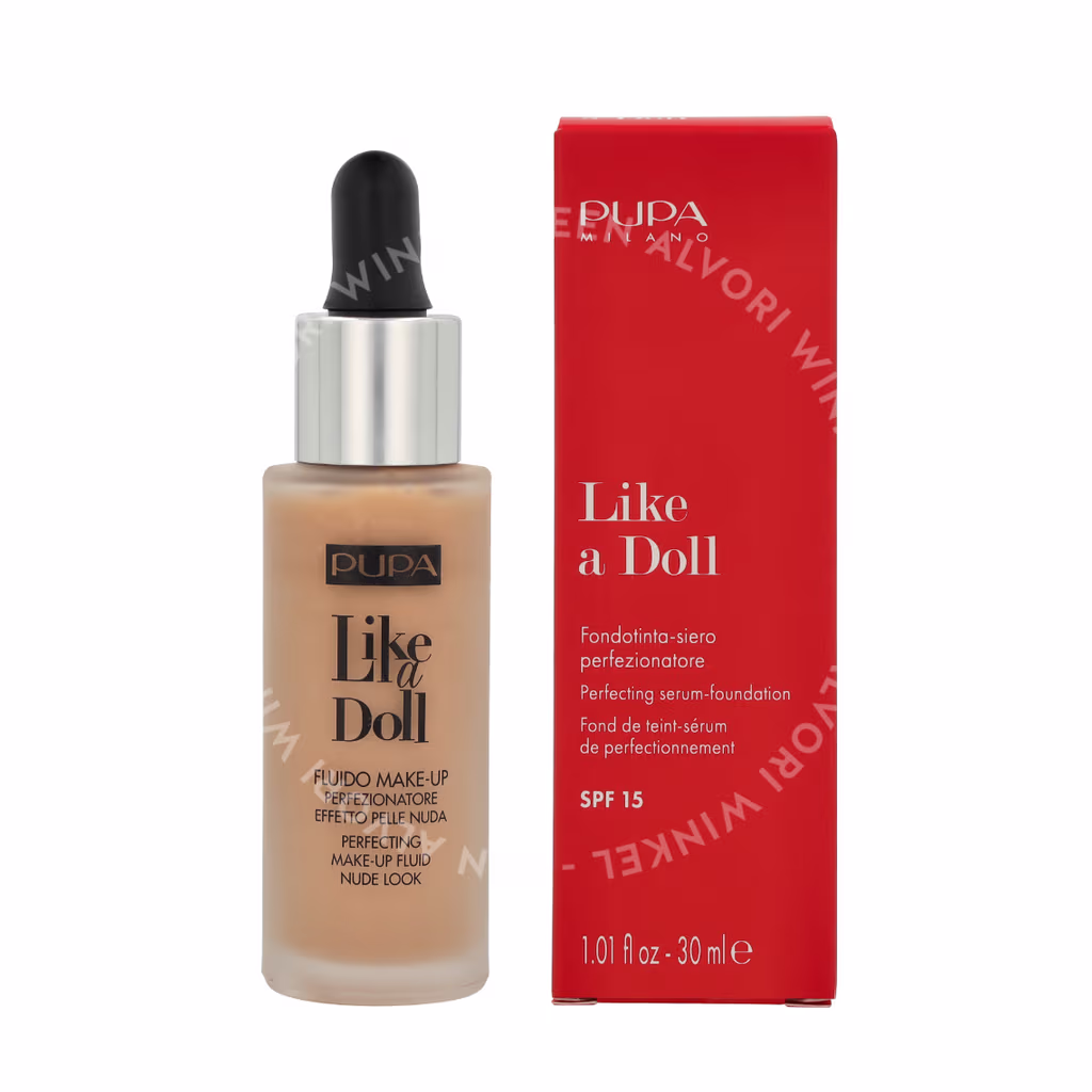 Pupa Milano Pupa Pupa Like A Doll Perfecting Make-Up Fluid SPF15 — #040 Medium Beige — foto 3