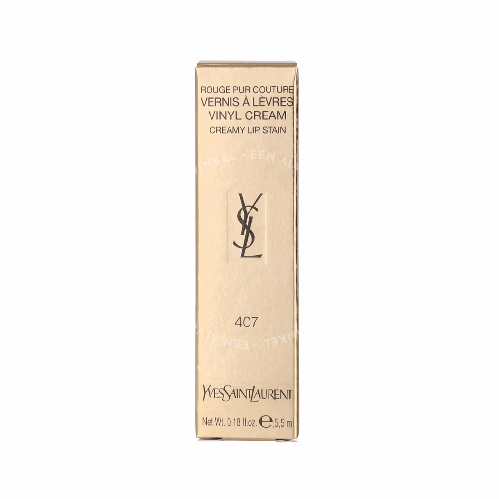 Yves Saint Laurent YSL Rouge Pur Couture Vernis A Levres Vinyl Creamy Lip Stain — #407 Carmin Session — foto 2