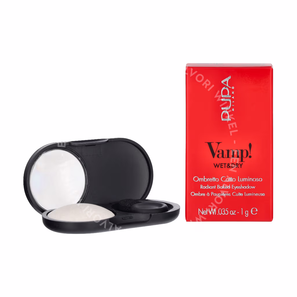 Pupa Milano Pupa Vamp! Wet & Dry Eyeshadow — #401 White Snow — foto 3