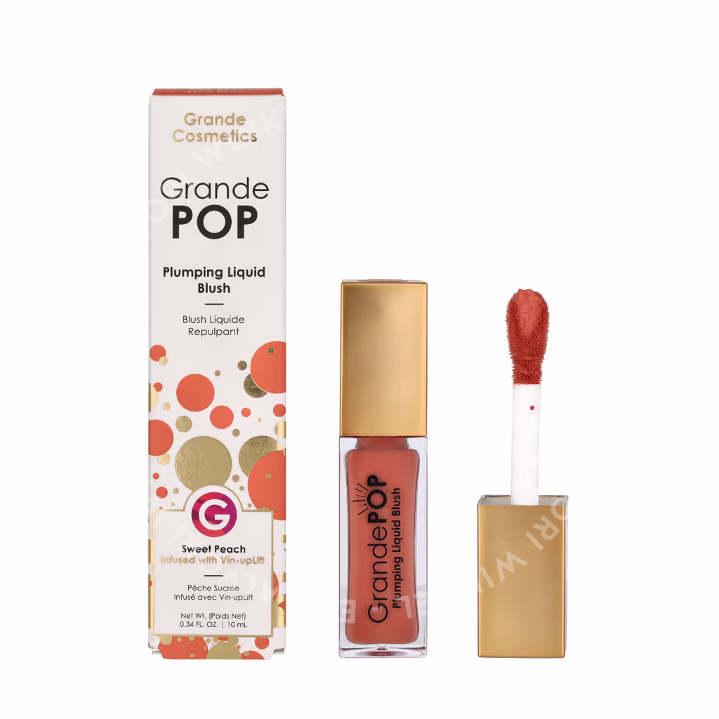 Grande GrandePOP Plumping Liquid Blush — Sweet Peach — foto 3