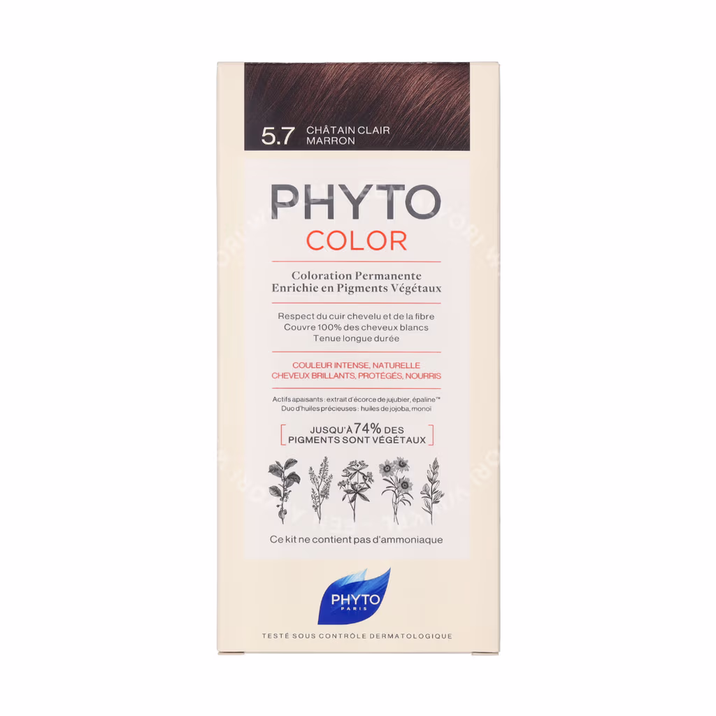 Phyto Phyto Phytocolor Permanent Color — #5.7 Brown Light Chestnut — foto 2