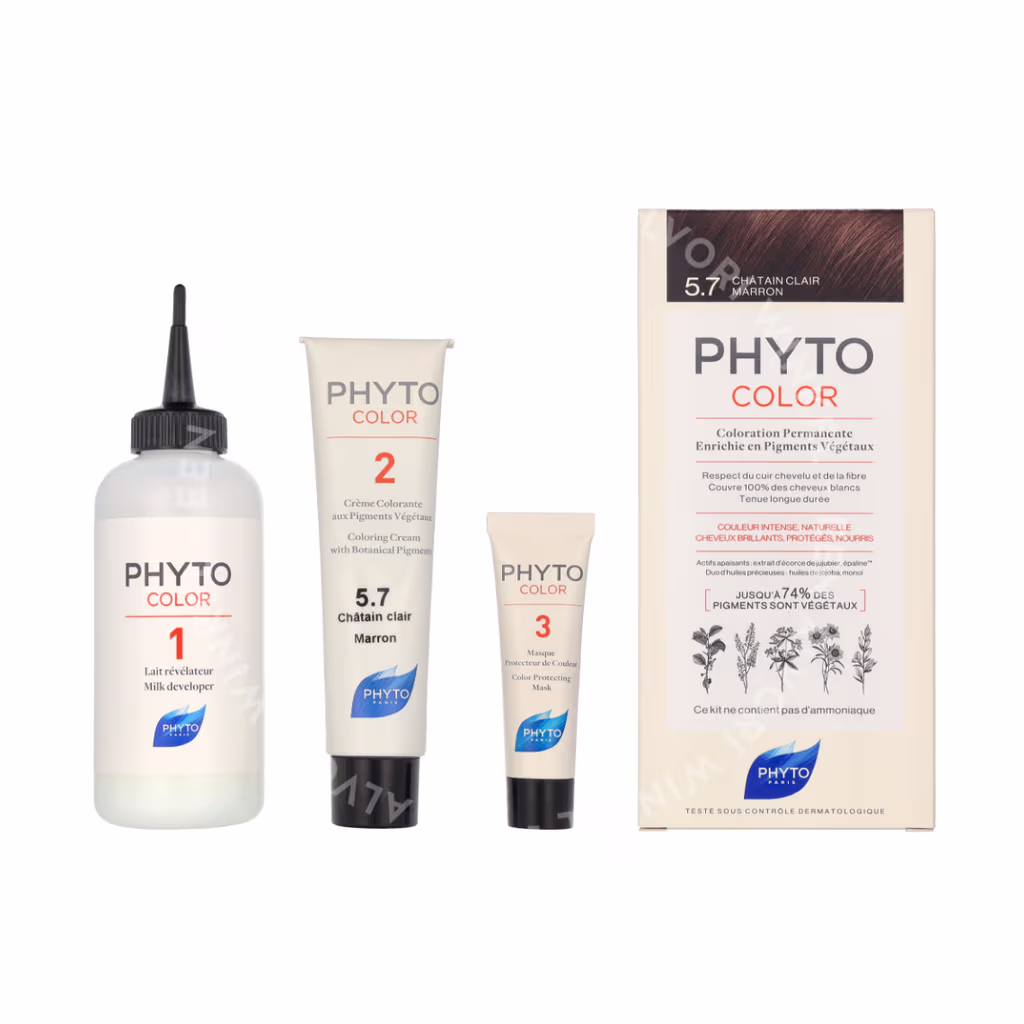 Phyto Phyto Phytocolor Permanent Color — #5.7 Brown Light Chestnut — foto 3