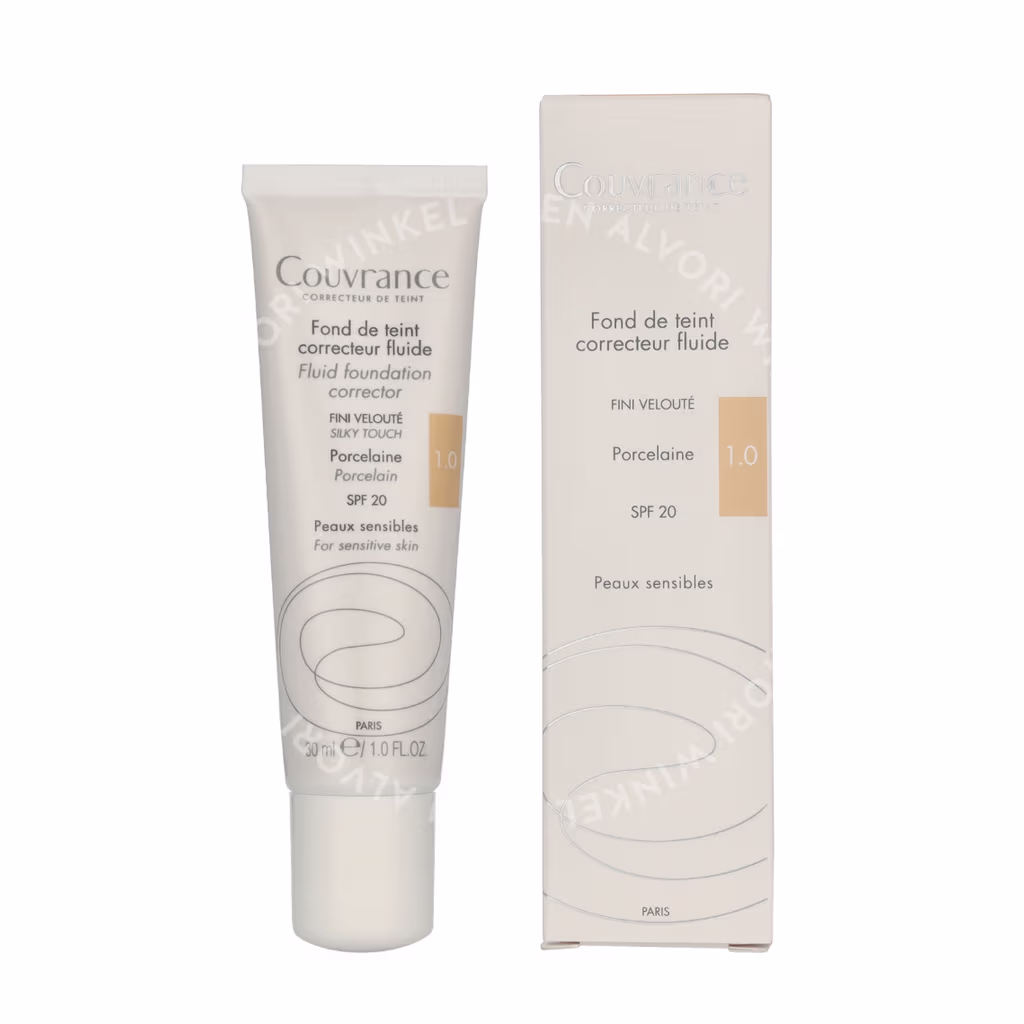 Avene Avene Couvrance Fluid Foundation Corrector SPF20 — #1.0 Porcelain — foto 3