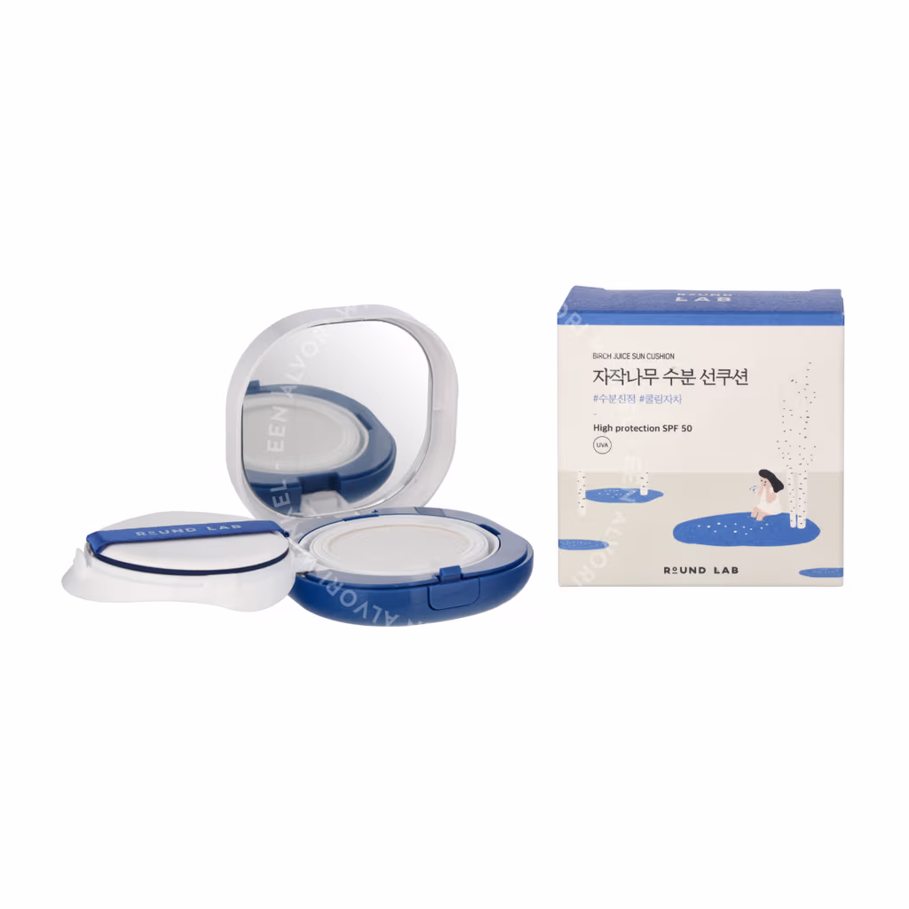 Round Lab Round Lab Birch Juice Moisturizing Sun Cushion SPF50+ PA++++ — foto 3
