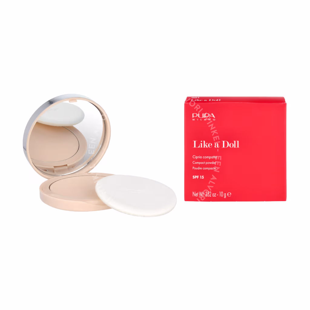 Pupa Milano Pupa Like A Doll Nude Skin Compact Powder SPF15 — #01 Porcelain — foto 3