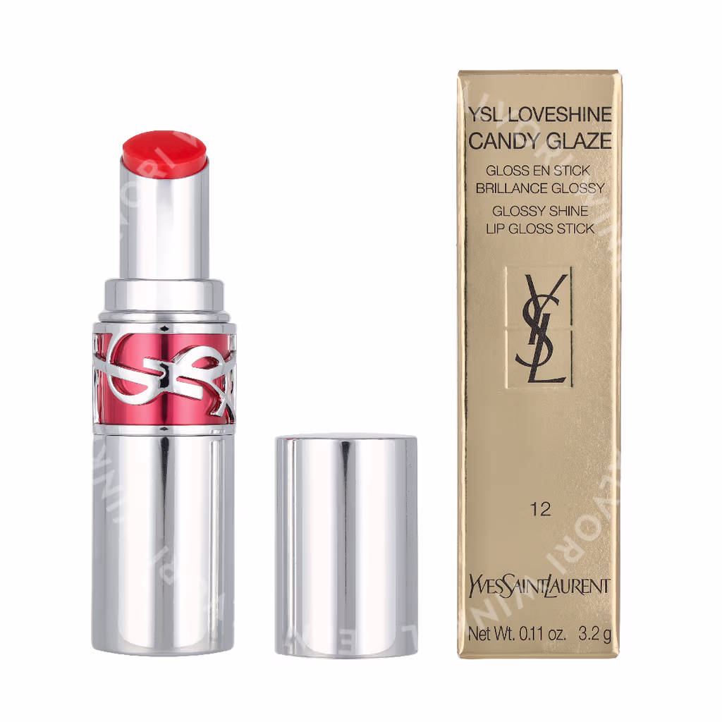 Yves Saint Laurent YSL Loveshine Candy Glaze Lipstick — #12 Coral Excitement — foto 3