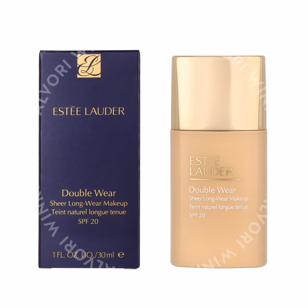 Estee Lauder E.Lauder Double Wear Sheer Long-Wear Makeup SPF20 — #1W1 Bone — foto 3