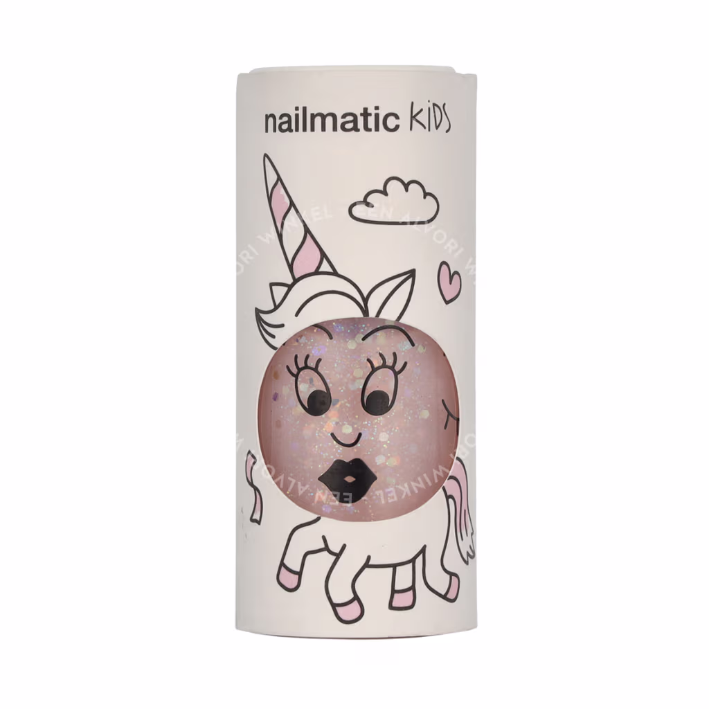 Nailmatic Nailmatic Kids Nail Polish — Clear Pink Glitter — foto 2
