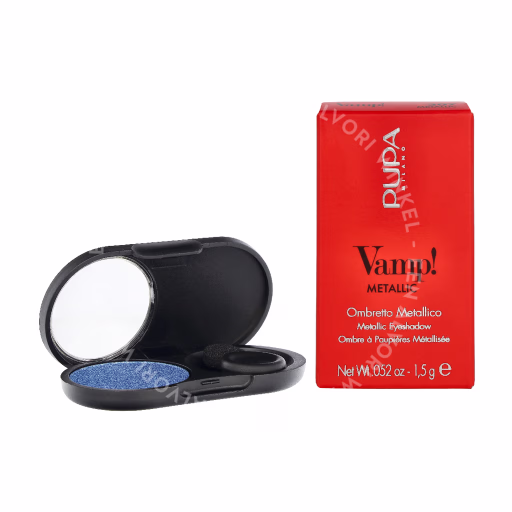 Pupa Milano Pupa Vamp! Metallic Eyeshadow — #307 Denim Blue — foto 3