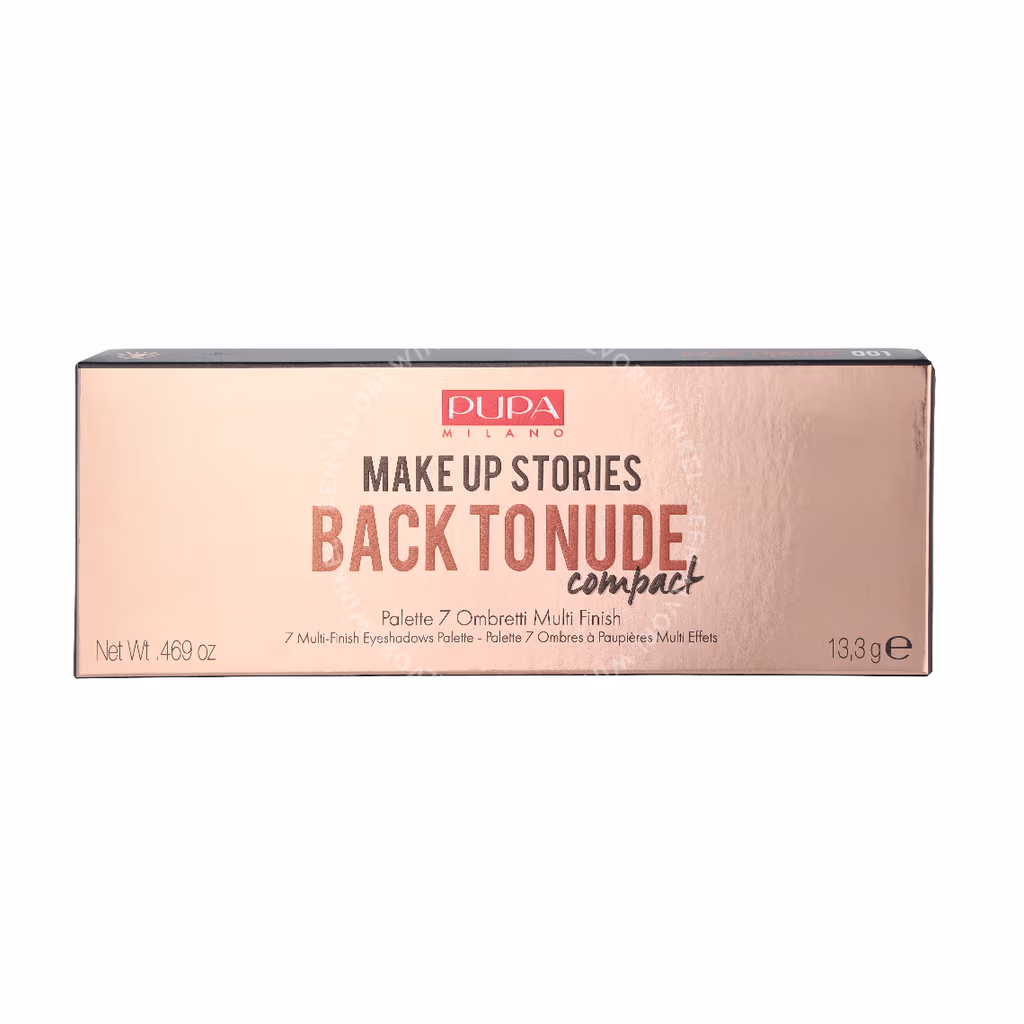 Pupa Milano Pupa Make Up Stories Comp. 7 Multi-Finish Eyeshadow Palette — #001 Back To Nude — foto 2