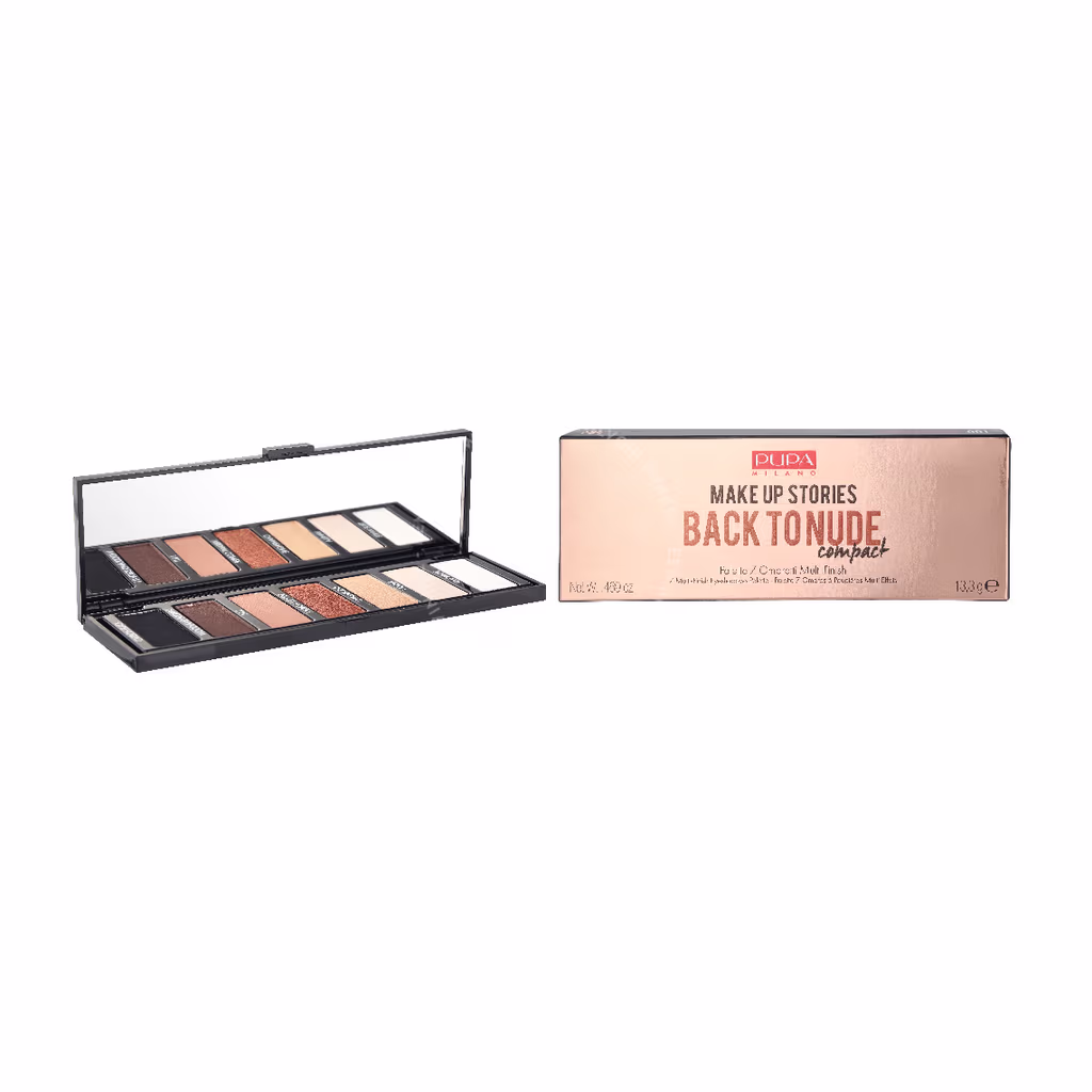 Pupa Milano Pupa Make Up Stories Comp. 7 Multi-Finish Eyeshadow Palette — #001 Back To Nude — foto 3