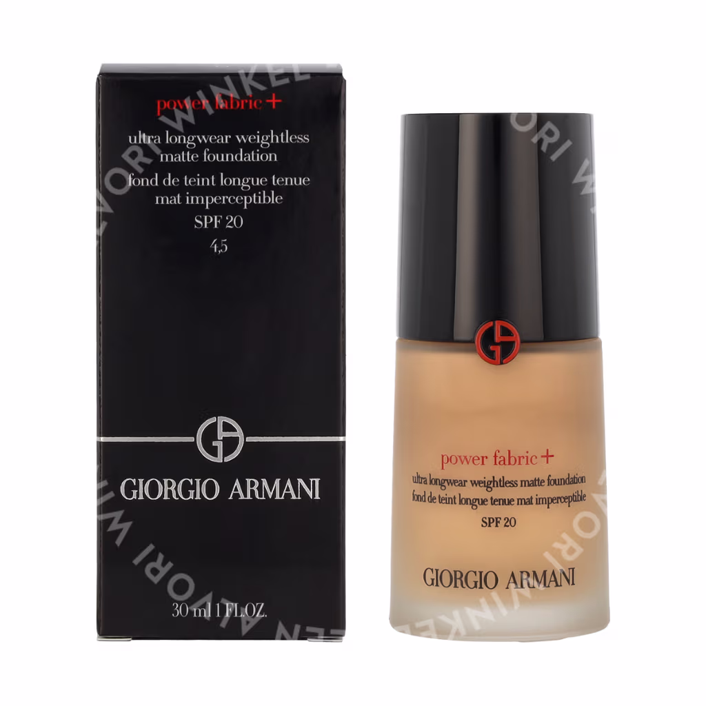 Armani Armani Power Fabric+ Ultra Longwear Matte Foundation SPF20 — #4,5 — foto 3