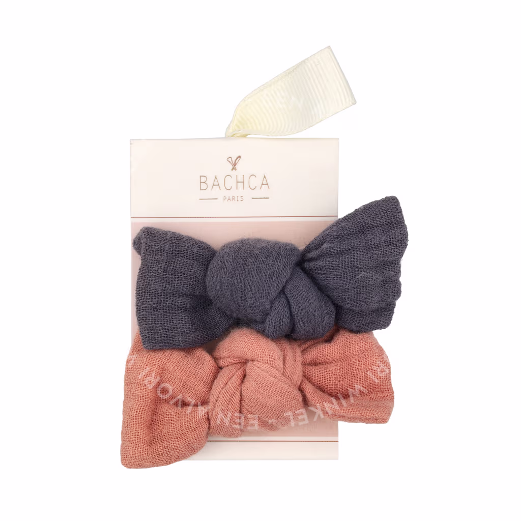 Bachca Paris Bachca Paris Gauze Bow Hair Clip Set — foto 2