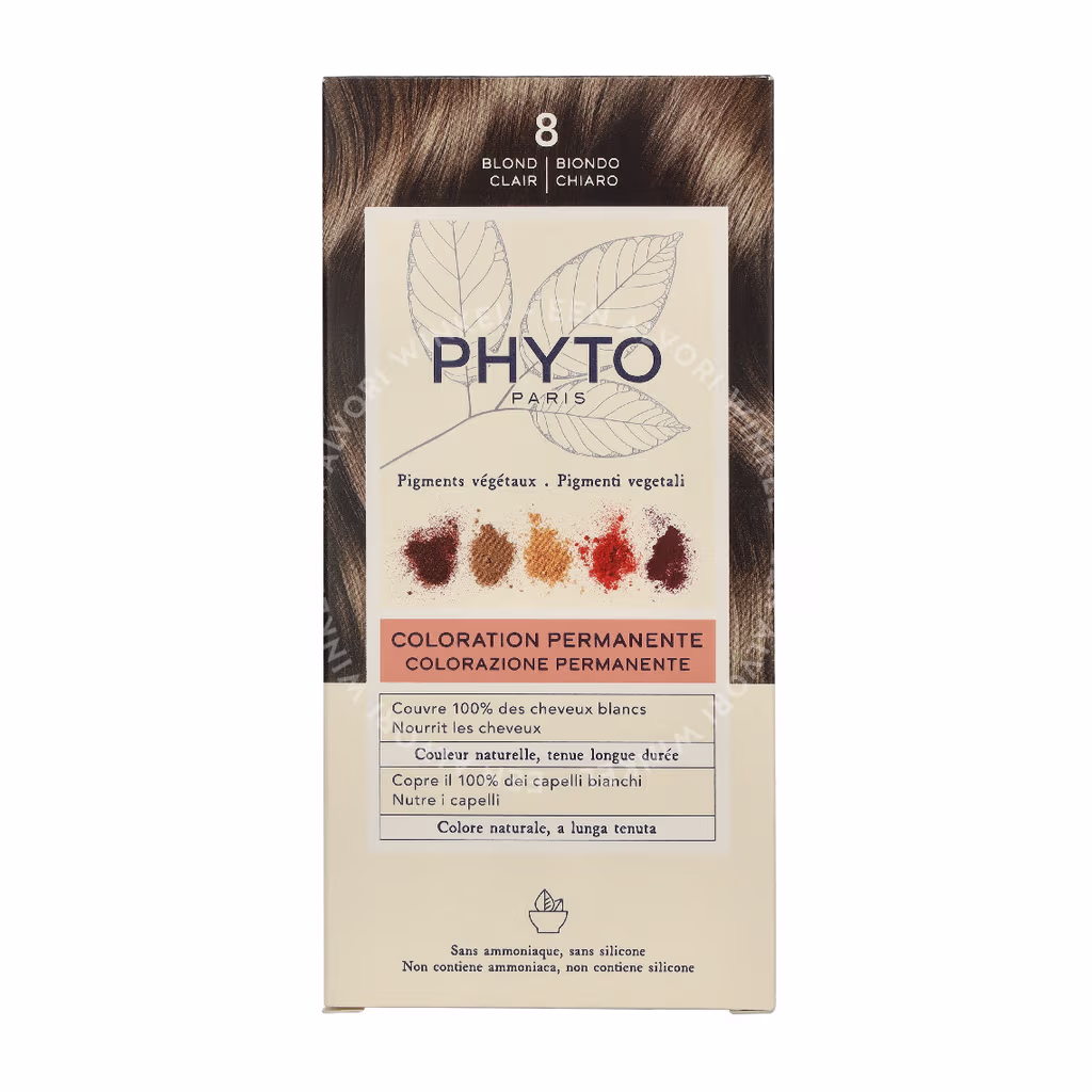 Phyto Phyto Phytocolor Permanent Color — #08 Light Blonde — foto 2