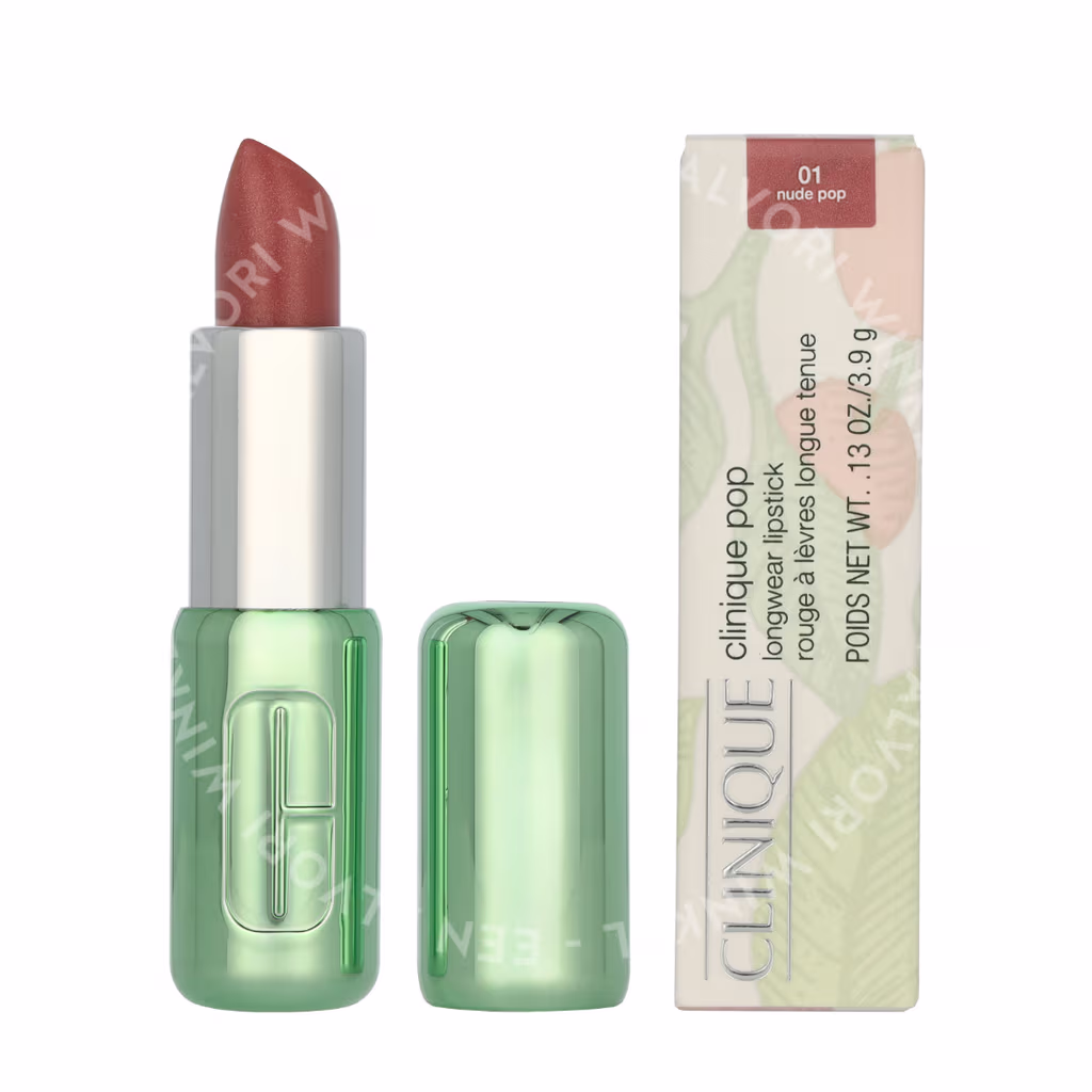 Clinique Clinique Pop Longwear Shine Lipstick — #01 Nude Pop — foto 3