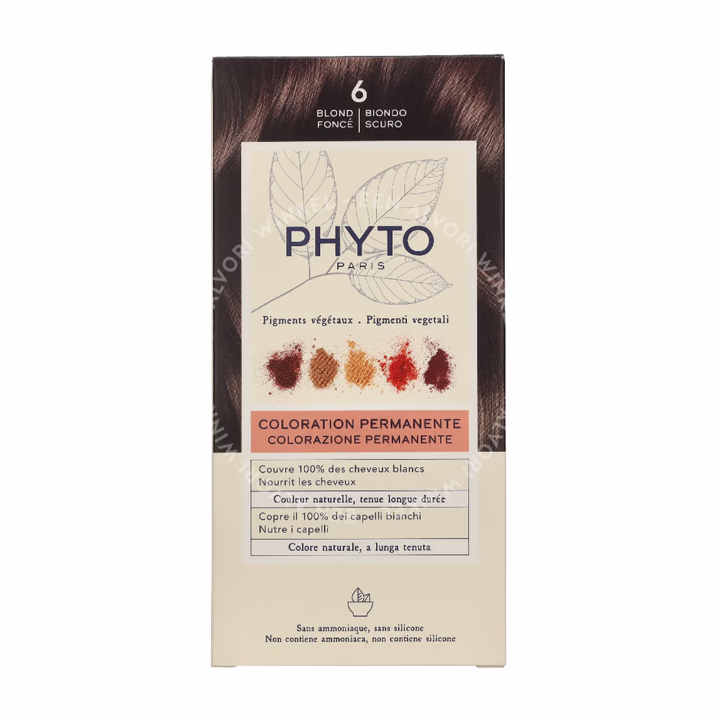 Phyto Phyto Phytocolor Permanent Color — #06 Dark Blond — foto 2