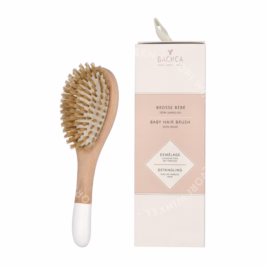 Bachca Paris Bachca Paris Baby Wooden Hair Brush — Boar Bristles — foto 3
