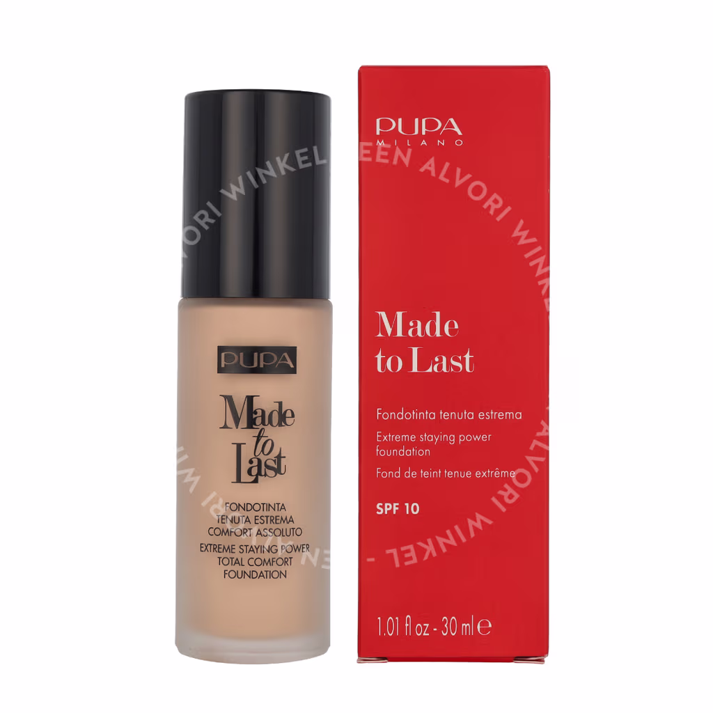 Pupa Milano Pupa Made To Last Total Comfort Foundation SPF10 — #020 Light Beige — foto 3