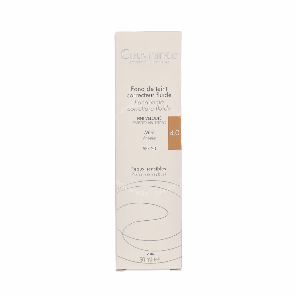 Avene Avene Couvrance Fluid Foundation Corrector SPF20 — #4.0 Honey — foto 2