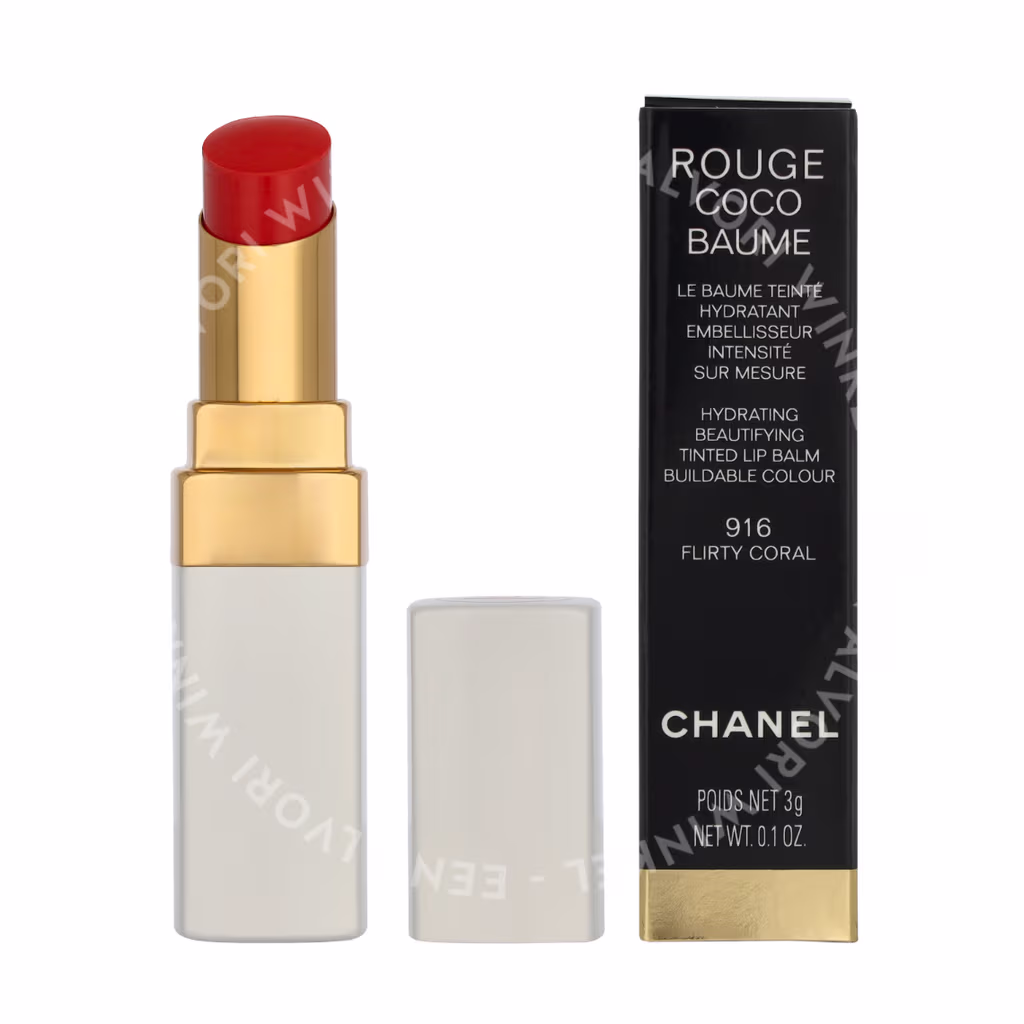 Chanel Chanel Rouge Coco Hydrating Beautifying Tinted Lip Balm — #916 Flirty Coral — foto 3