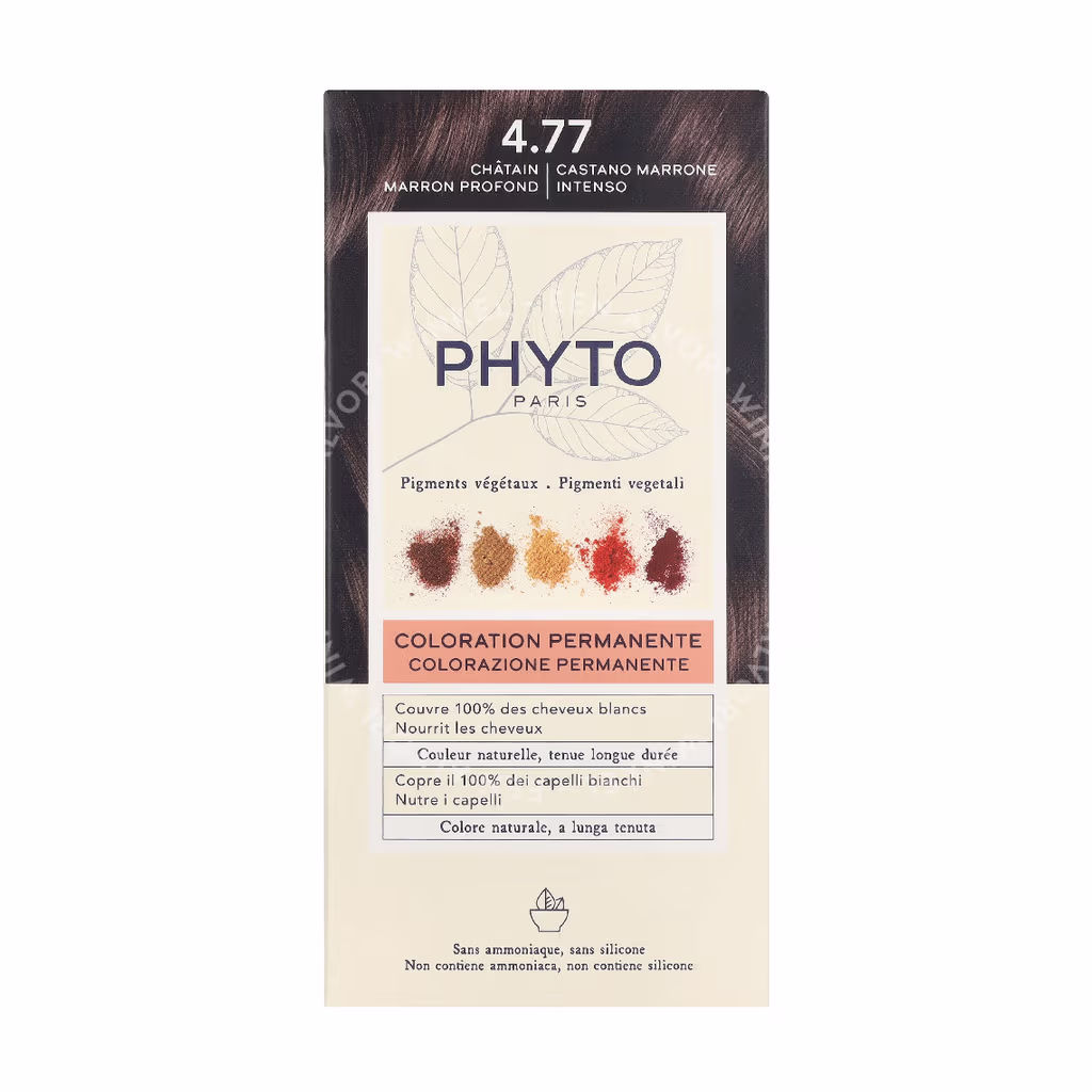 Phyto Phyto Phytocolor Permanent Color — #4.77 Deep Brown — foto 2