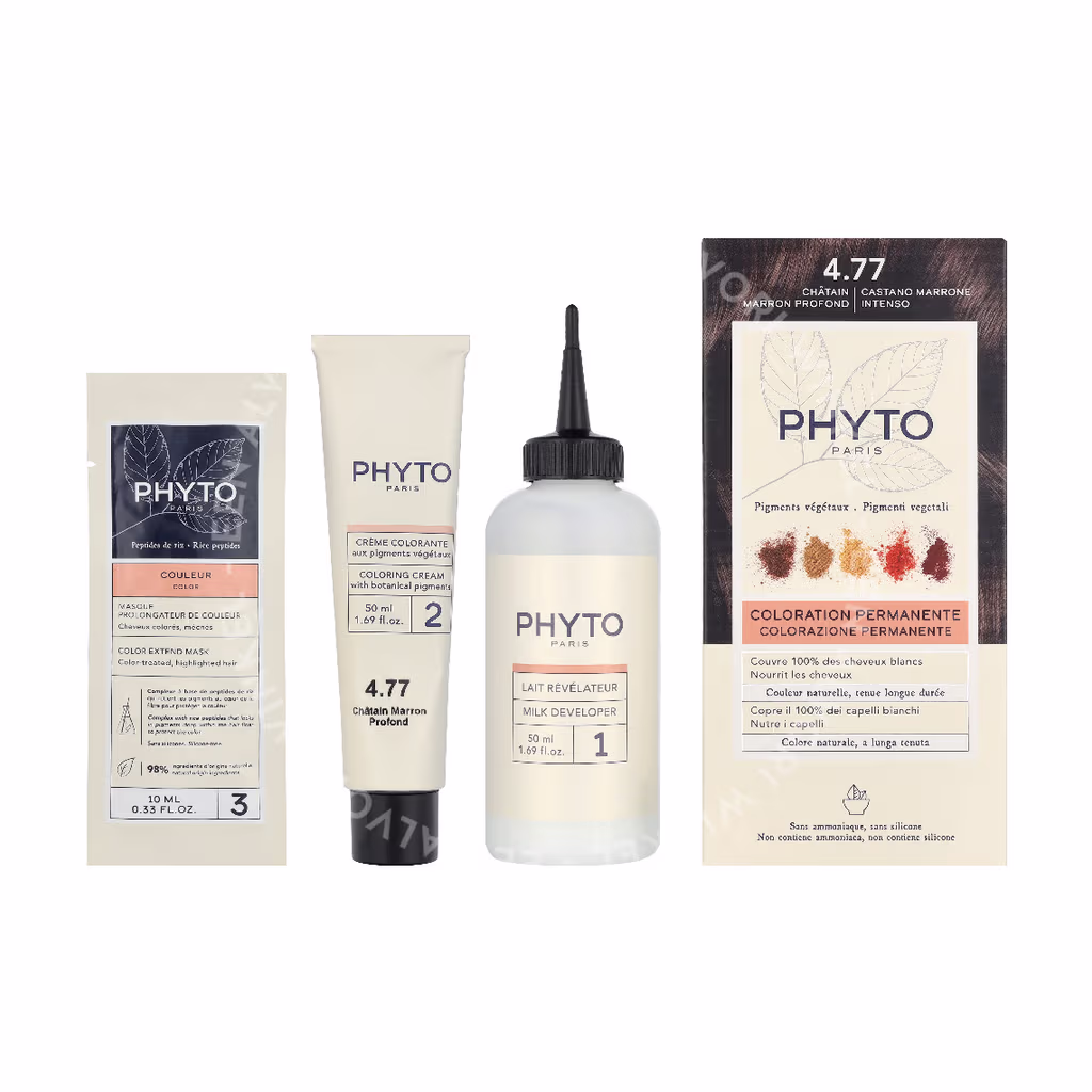 Phyto Phyto Phytocolor Permanent Color — #4.77 Deep Brown — foto 3