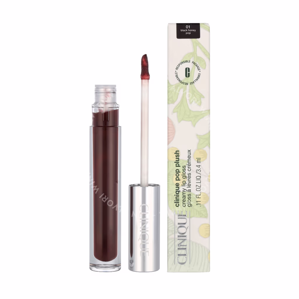 Clinique Clinique Pop Plush Creamy Lip Gloss — #01 Black Honey Pop — foto 3