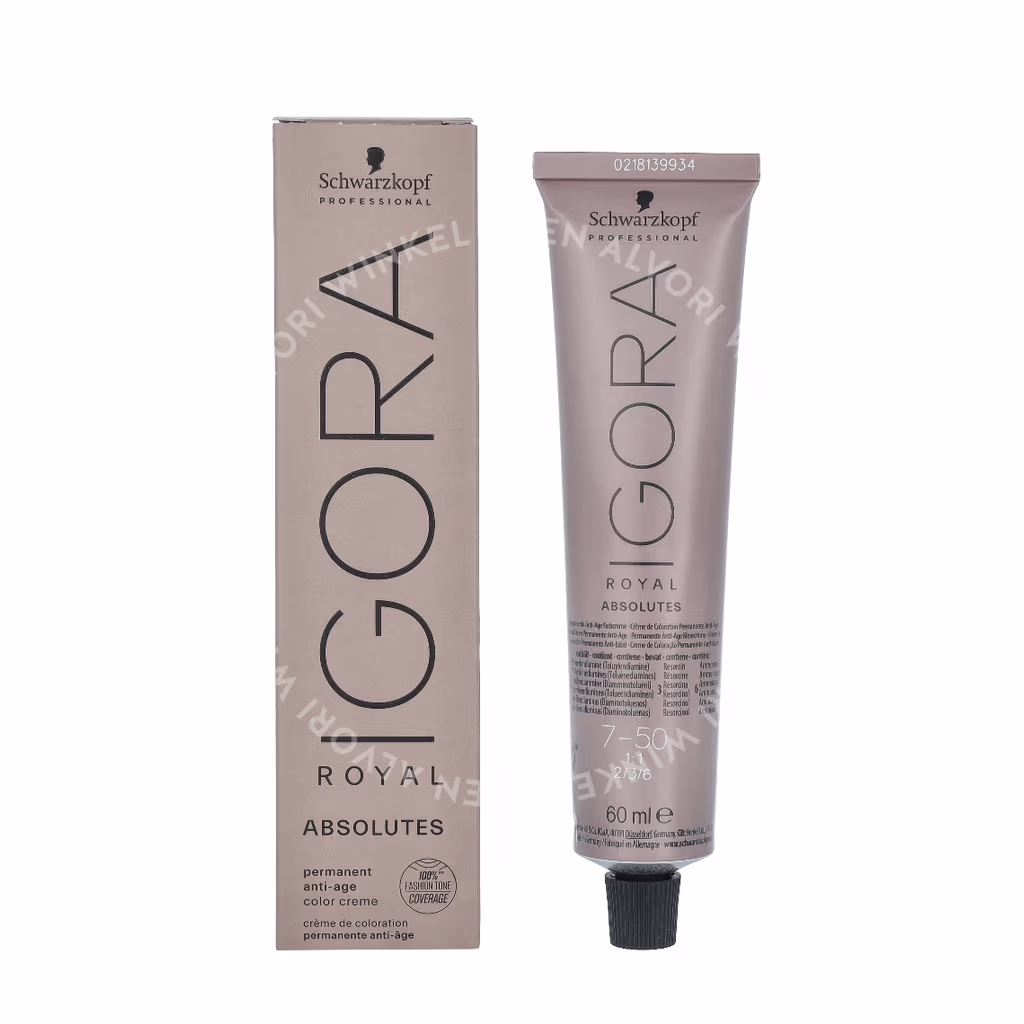 Schwarzkopf Schwarzkopf Igora Royal Absolutes Permanent Color Creme — 7-50 — foto 3