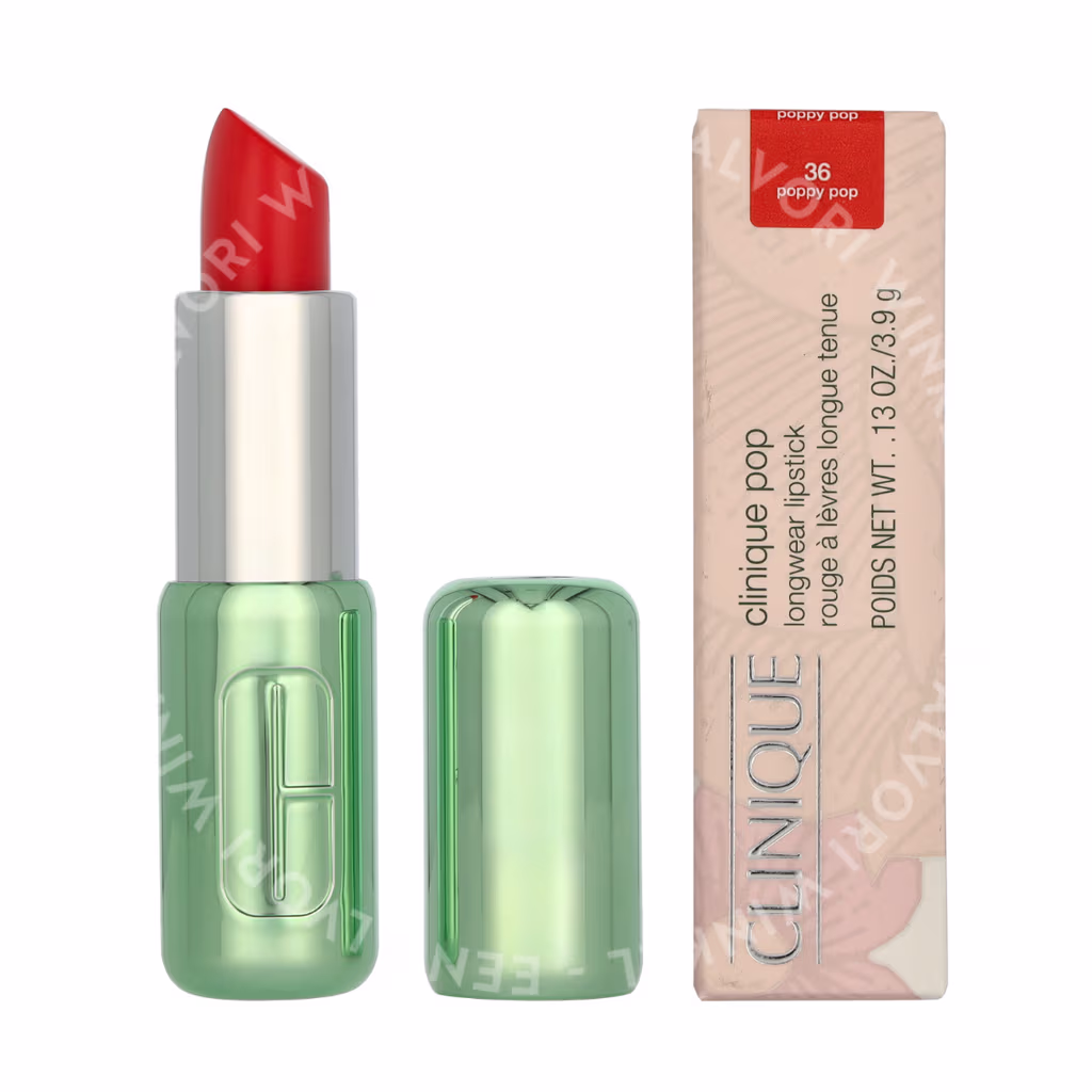 Clinique Clinique Pop Longwear Satin Lipstick — #36 Poppy Pop — foto 3