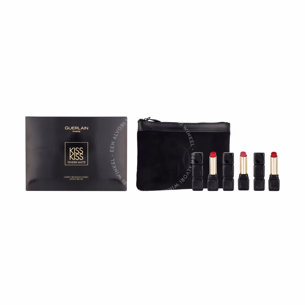 Guerlain Guerlain Kiss Kiss Tender Matte Lipstick Trio Set — foto 3