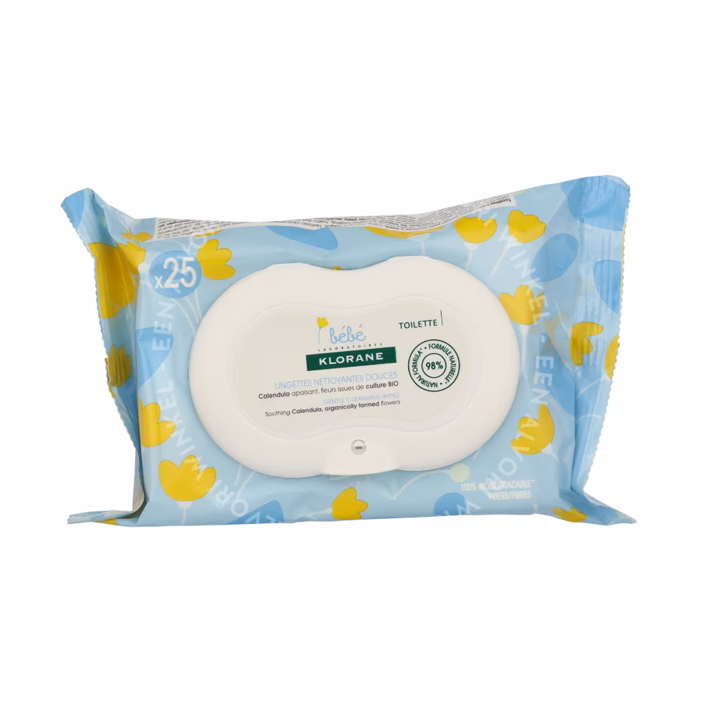 Klorane Klorane Bebe Gentle Cleansing Wipes — foto 2