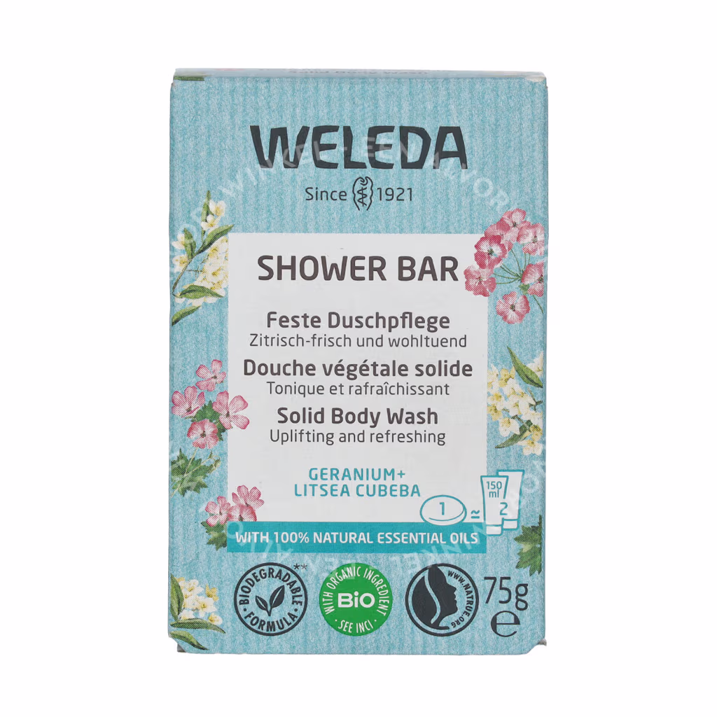 Weleda Weleda Shower Bar — Geranium + Litsea Cubeba — foto 2
