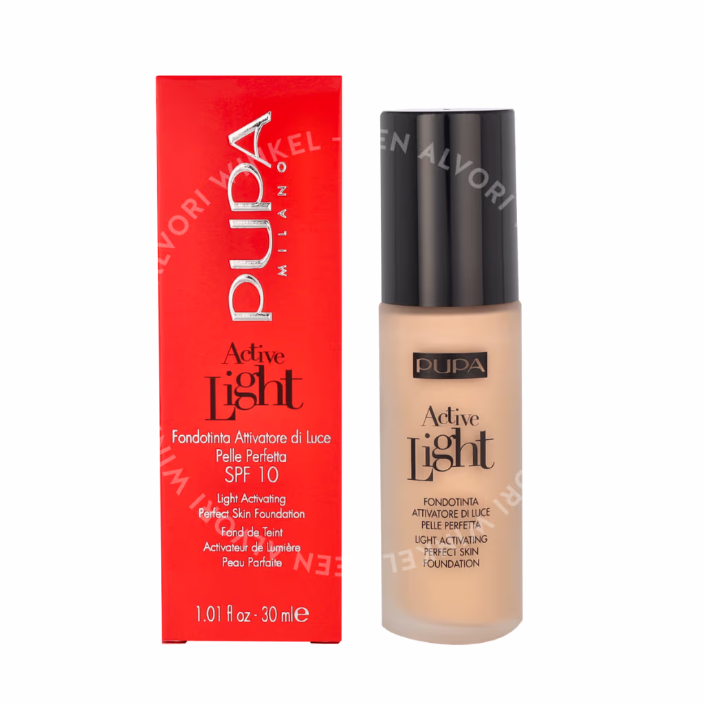 Pupa Milano Pupa Active Light Oil-Free Cream Foundation SPF10 — #010 Porcelain — foto 3