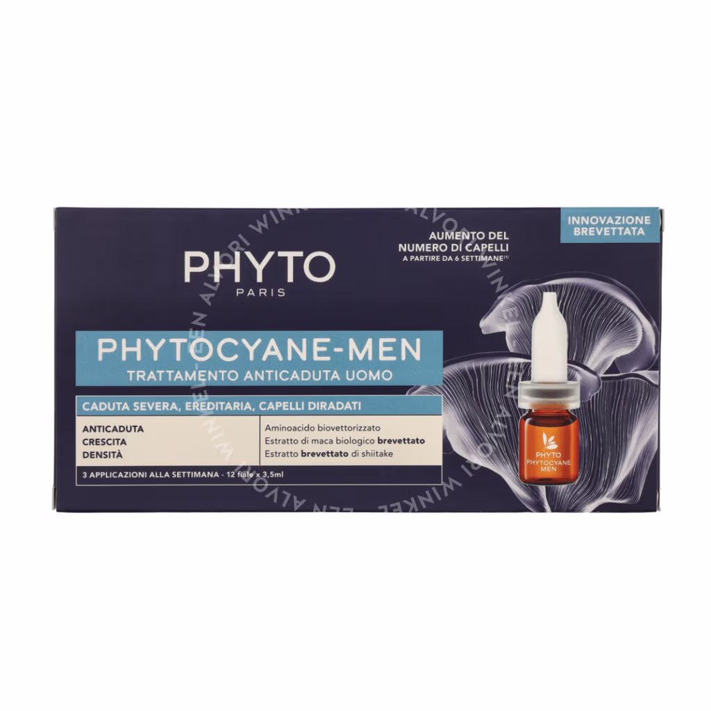 Phyto Phyto Phytocyane Men Treatment Set — 12x3,5ml Ampoules - Anti Hair Loss — foto 2