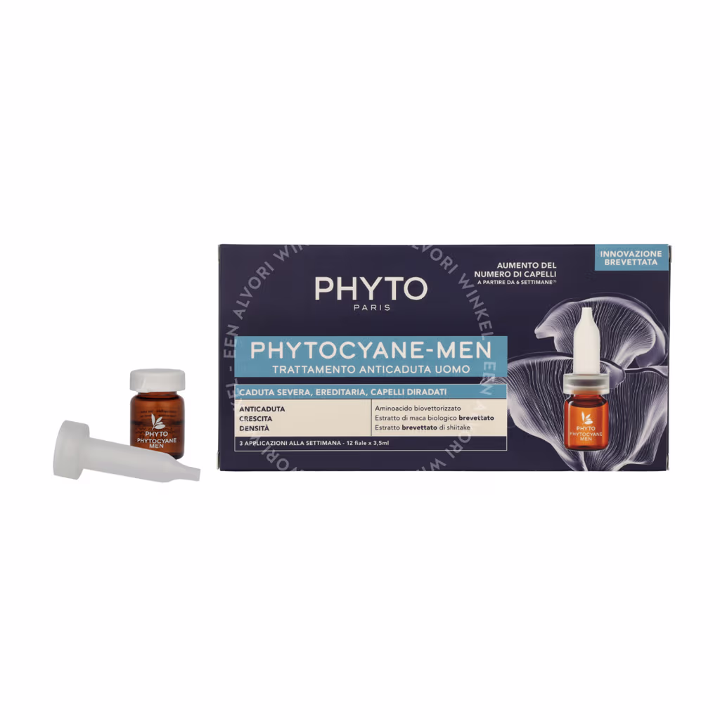 Phyto Phyto Phytocyane Men Treatment Set — 12x3,5ml Ampoules - Anti Hair Loss — foto 3